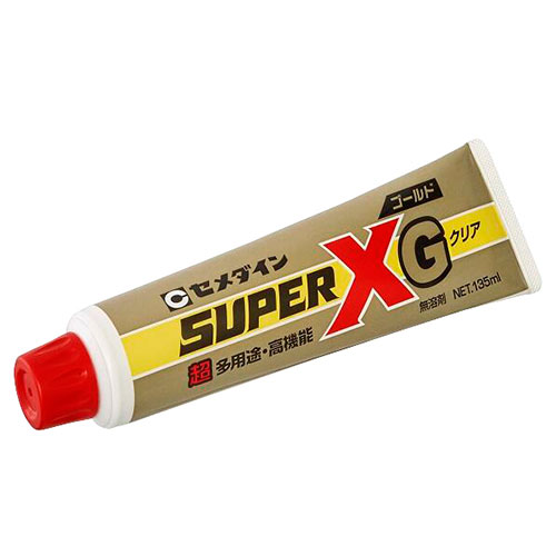 セメダイン・スーパーXゴールド クリア・AX-015 135ml－資材・接着剤