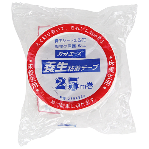 光洋化学・カットエースFW白中粘着・50mmx25M－資材・テープ関連