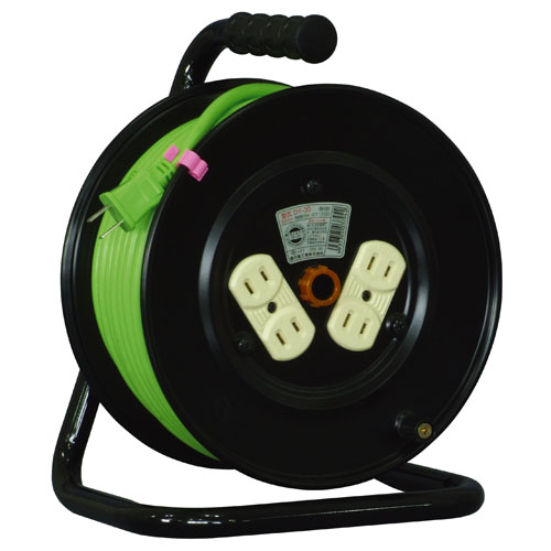 日動・電工ドラム 15A×30m・DY-30－電動工具・電工ドラム