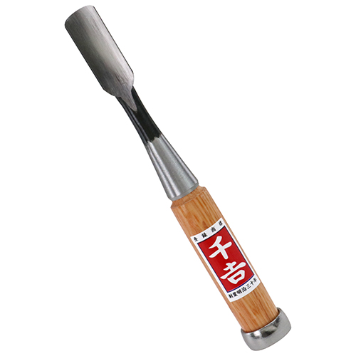 千吉・小細工のみ・ﾏﾙ15MM－大工道具・のみ・彫刻刀・鉋・細工用のみ