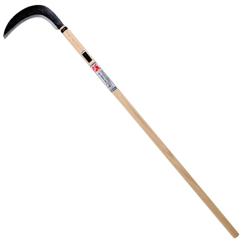 千吉 金・片刃下草刈鎌 340G・240MM－園芸道具・鎌・特殊鎌