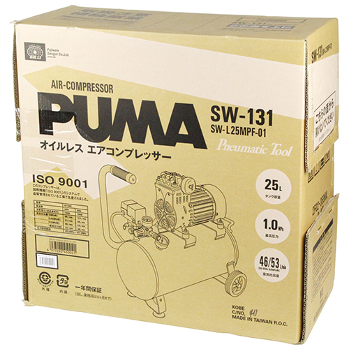 PUMA プーマ SW-131 コンプレッサ タンク容量25L 品 【ハンズクラフト 
