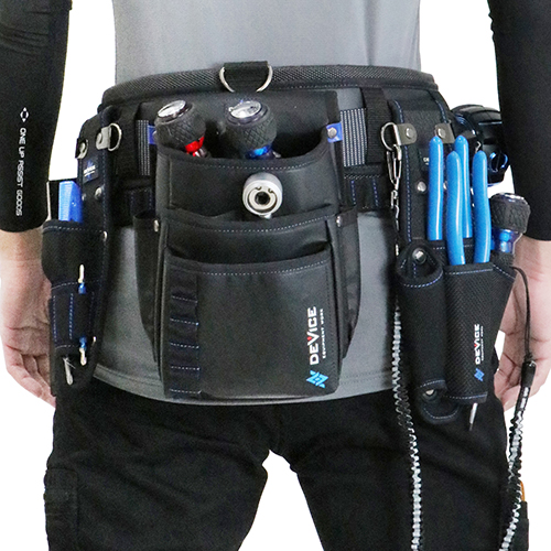 SK11・腰袋 3段・DVC-KZ13－収納用品・藤原産業腰袋 サック・藤原