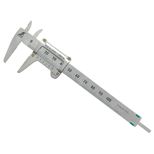 なつです！ シンワ・ポケットノギス 100mm・19518－大工道具・測定具・ノギス