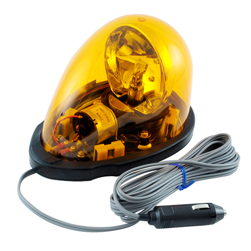パトライト・回転灯12V 黄色・HKFM-101-Y－電動工具・作業・警告