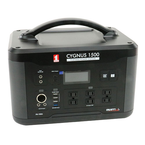 MUSTTOOL・ポータブル電源・PB-1500A－電動工具・作業・警告