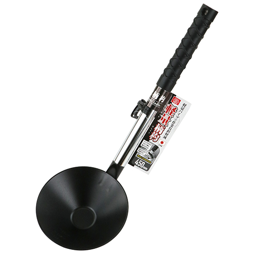 SK11・軽量柄杓 パイプ柄・450mm－大工道具・左官鏝・手鍬・壁削り