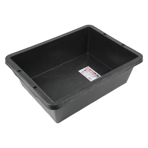 赤長・DIYトロ舟 ブラック・40L ﾌﾞﾗｯｸ－大工道具・左官鏝・トロ舟